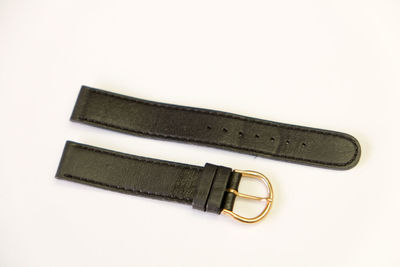 High angle view of piano against white background