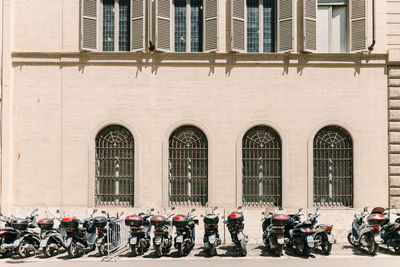 Group of people in front of building