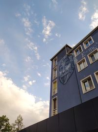 Low angle view of building against sky