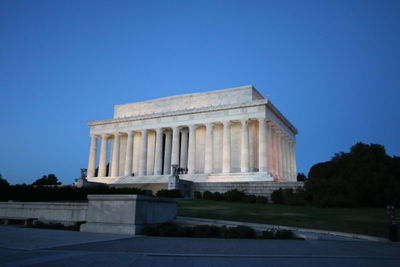 View of historical building against blue sky