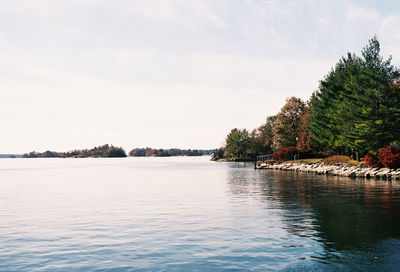 Scenic view of river against sky