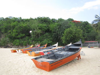 Boats in river