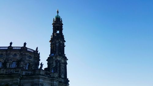 Low angle view dresden cathedral