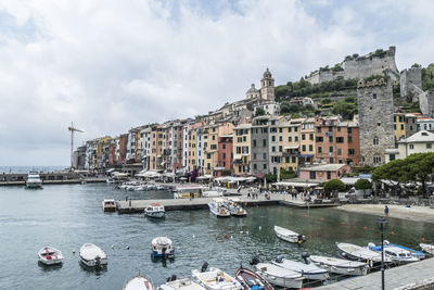 Panoramic aerial view of portovenere