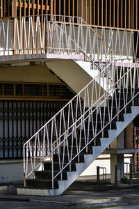 Staircase of modern building in city