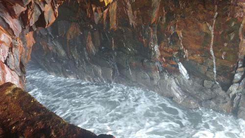 Rock formations in sea