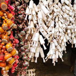 View of various equipment for sale in market