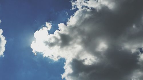 Low angle view of cloudy sky