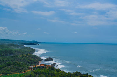 Scenic view of sea against sky