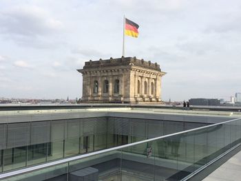 View of monument against cloudy sky