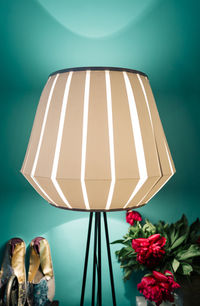 Low section of person on flower