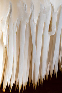 High angle view of white pattern