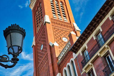 Low angle view of buildings against sky