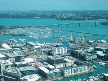 View over auckland harbour