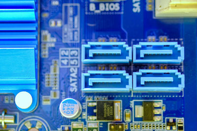 Close-up of illuminated information sign