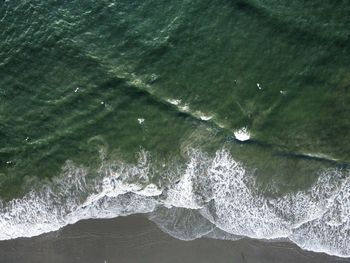 High angle view of sea