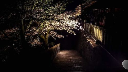 Narrow walkway along buildings