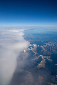 Aerial view of landscape against sky