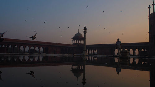 View of jama masjid environment in the morning