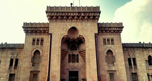 Low angle view of historical building