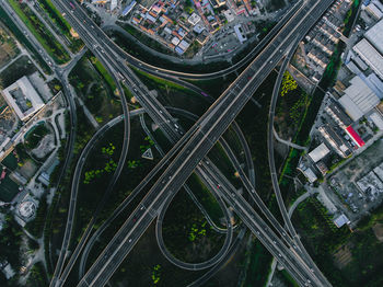 High angle view of cityscape