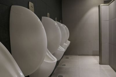 Urinals in bathroom