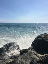 Scenic view of sea against sky