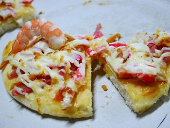 Close-up of served food in plate