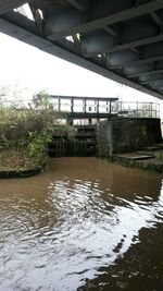 View of bridge over river