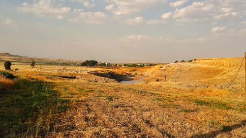 Scenic view of landscape against sky