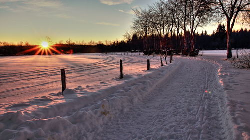 Winter is coming at the national park eifel germany europe