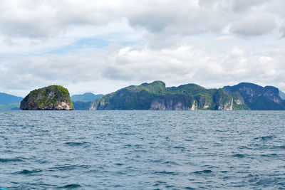 Panoramic view of sea against sky