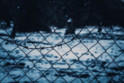 Full frame of chainlink fence