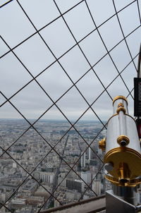 Coin-operated binoculars at look out 