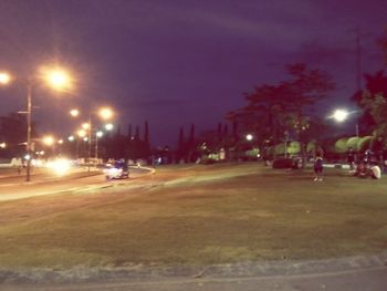 City street at night