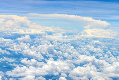 Aerial view of cloudscape