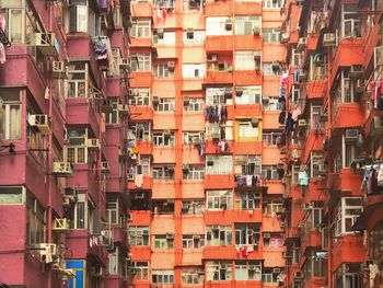 Full frame shot of apartment building