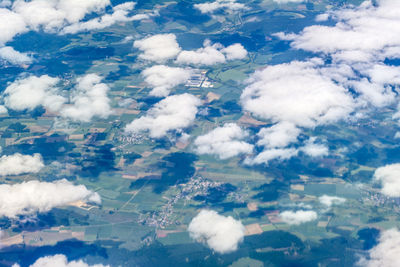 Aerial view of clouds in sky