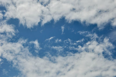 Low angle view of cloudy sky