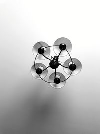 Low angle view of electric lamp