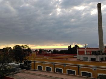 Scenic view of dramatic sky during sunset