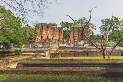 Old ruins against sky