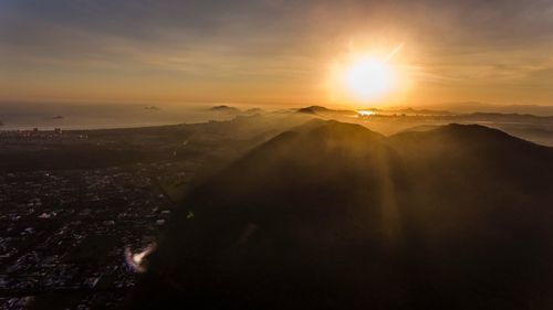 Scenic view of sunset against sky