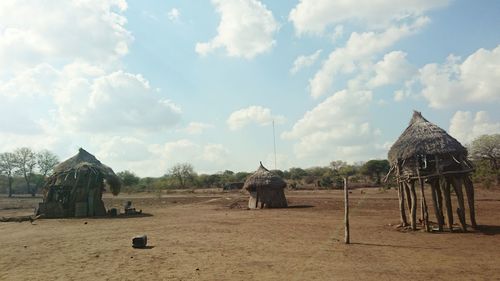 Panoramic view of castle against sky