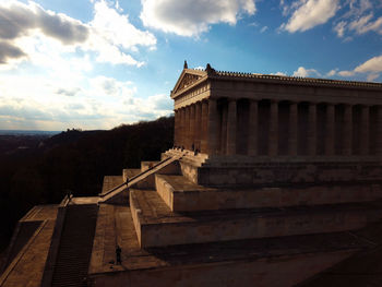 Low angle view of building against sky