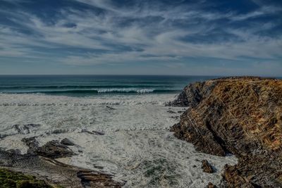 Scenic view of sea against sky