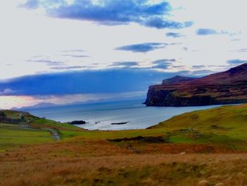 Scenic view of landscape against sky