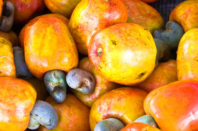 Full frame shot of fruits for sale at market stall