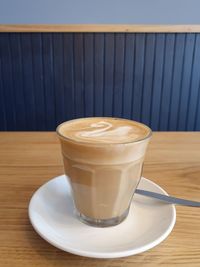 Coffee cup on table