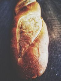 High angle view of ice cream on table